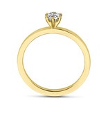 Blinckers Jewelry Huiscollectie BJ Ring 70.00194/17.25 18K geelgoud met 0.30ct H/SI kwaliteit briljant geslepen diamant in 6-pootszetting en GIA Certificaat