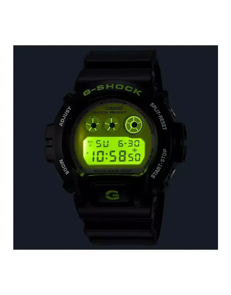 Casio G-Shock Casio G-SHOCK Horloge DW-6900RCS-1ER zwart met neon geel Crazy Colors collection