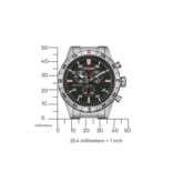 Citizen Citizen Horloge AT2520-89E Heren chronograaf met grijze wijzerplaat en rode details