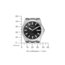 Citizen Citizen Horloge BM7108-81E Staal Eco-drive 100m Waterdicht met Zwarte Wijzerplaat 41mm