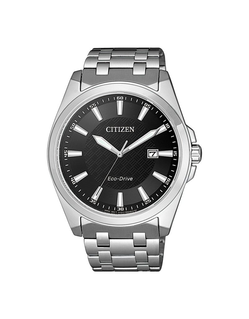 Citizen Citizen Horloge BM7108-81E Heren staal Eco-drive met zwarte wijzerplaat