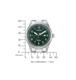 Citizen Citizen Horloge BM7570-80LE Heren staal Eco-drive Titanium met groene wijzerplaat
