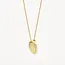 Blush Blush Collier 3123YGO 14 k Geelgoud  met Ovale Gladde Hanger 42cm