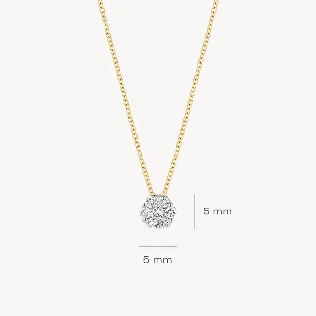 Blush 3603BDI Colllier 14 Krt Goud met Diamant