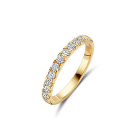 Blush Blush Ring LG1014Y/54 14k Geelgoud 10 x 0.048crt Labgrown Diamanten Maat 54