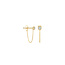 Blush Blush Oorbellen 7345YZI 14k Geelgoud met 3mm Zirkonia en Veiligheidsketting