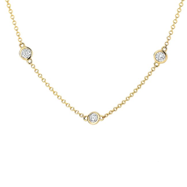 Blush Blush Collier 3172YZI 14k geelgoud met zirkonia's