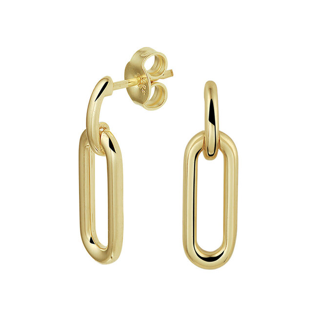 The House Of Blinckers THOB Oorbellen 40.22543 14k Geelgoud Ovaal Schakel 2.2mm 16.5mm