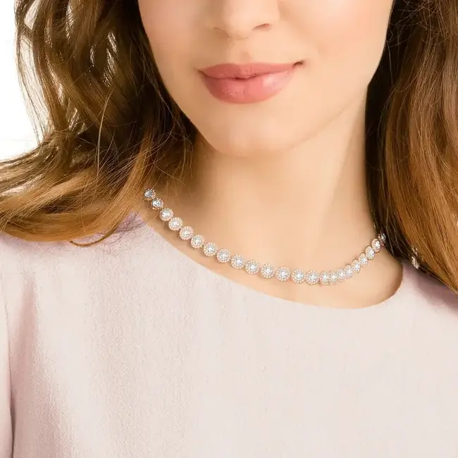 Swarovski Swarovski Collier 5367845 Angelic met Rose Plating 38-42cm