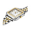 Cluse Cluse Horloge CW11901 Staal Bi-color Quartz Vierkant