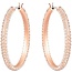 Swarovski Swarovski Oorbellen  5383938 Stone Hoops Silk met Rose Plating