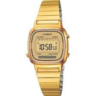 Casio G-Shock Casio Retro LA670WEGA-9EF goudkleurig waterresist digitaal