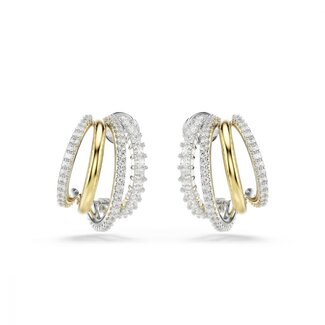 Swarovski Swarovski Oorbellen 5689718 Hyperbola Bi-color met Kristallen 18x13mm