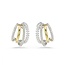 Swarovski Swarovski Oorbellen 5689718 Hyperbola Bi-color met Kristallen 18x13mm