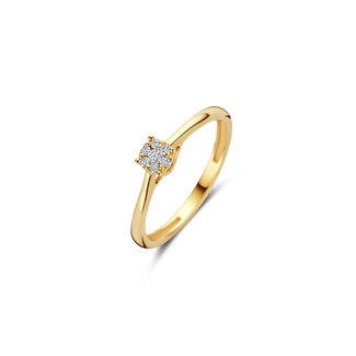 Blush Blush Ring 1665YDI/54 14K Geelgoud met 0.10crt Briljant geslepen Diamant Maat 54