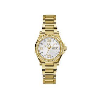 GC GC Horloge Z20008L1MF Staal met Geelgouden plating en zirkonias's