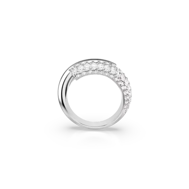 Swarovski Swarovksi Ring 5695936 Dextera met Zilver Kleurige Plating Maat 58