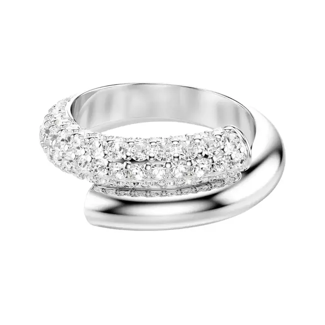 Swarovski Swarovksi Ring 5695936 Dextera met Zilver Kleurige Plating Maat 58