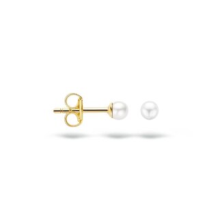 Blush Blush Oorbellen 7137YPW 14k Geelgoud Oorstekers met Zoetwater Parel 3.3mm