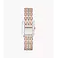 Fossil Fossil Horloge ES5222 Staal Bi-color Roségouden Plating Quartz Rechthoekige Kast
