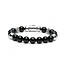 Buddha to Buddha Buddha to Buddha Armband 188ON E Spirit Bead Onyx Zilver Maat E