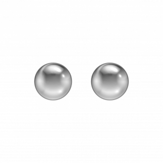 Tiny Tips Tiny Tips Kinder Oorbellen TT-622W Allegrie Vrij Staal Glanzende Bolletjes 4mm
