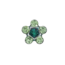 Tiny Tips Tiny Tips Kinder Oorbellen TT-6085VV Allergie Vrij Staal met Bloem Zirkonia Groen