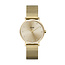 Cluse Cluse Horloge CW10204 Staal met Geelgouden Plating Quartz Meshband en Zirkonia in de Wijzerplaat