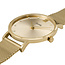 Cluse Cluse Horloge CW10204 Staal met Geelgouden Plating Quartz Meshband en Zirkonia in de Wijzerplaat