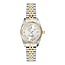 Jacques du Manoir Jacques du Manoir Horloge NRO.08 Staal Bi-color Zilveren Wijzerplaat met Zirkonia 26mm