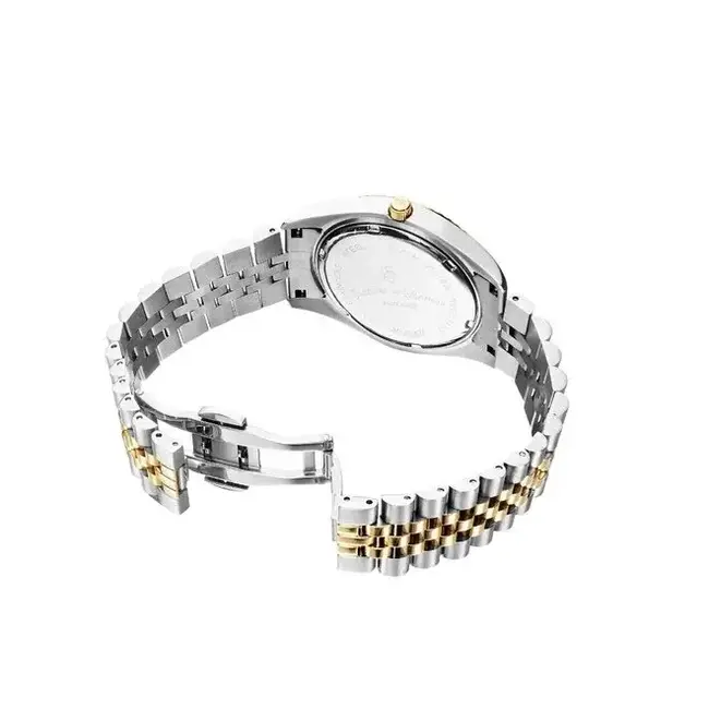 Jacques du Manoir Jacques du Manoir Horloge JWN02301 Inspiration Staal Bi-color met Groene Wijzerplaat 34mm