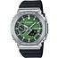 Casio G-Shock Casio G-shock GBM-2100A-1A3ER Staal horloge met zwarte band en groene wijzerplaat
