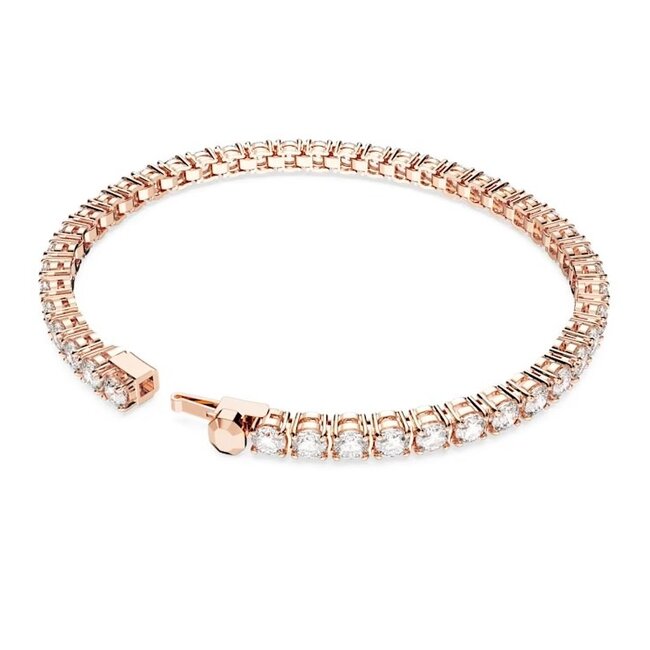 Swarovski Swarovski Armband 5657659 Matrix Tennis met Roségouden Plated Maat M 16.5