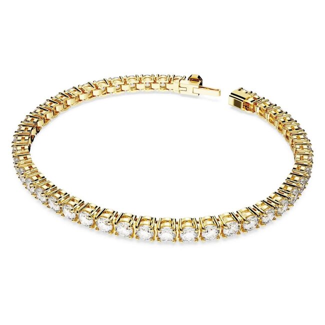 Swarovski Swarovski Armband 5657664 Matrix Goudkleurig Tennis Maat M 16.5cm