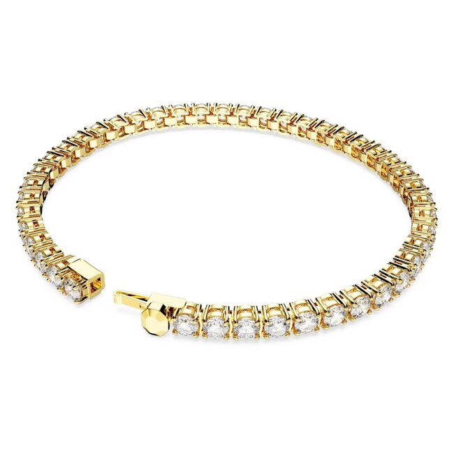 Swarovski Swarovski Armband 5657664 Matrix Goudkleurig Tennis Maat M 16.5cm