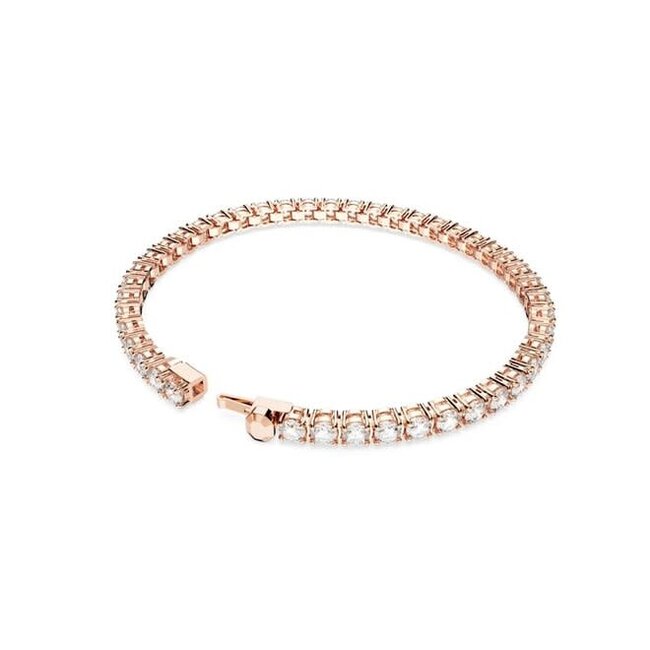 Swarovski Swarovski Armband 5657659 Matrix Tennis met Roségouden Plated Maat M 16.5