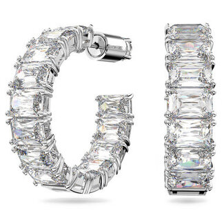 Swarovski Swarovski 5612673 oorbellen stekers in de vorm van een creool met baquet swarovski kristallen