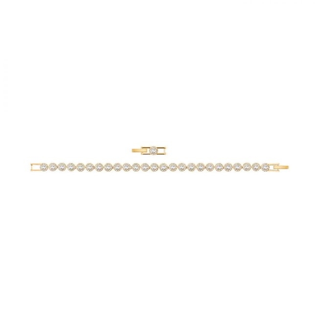 Swarovski Swarovski Armband 5505469 Angelic met Geelgouden Plating 16.5 - 18.5cm