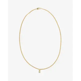 Buddha to Buddha Buddha to Buddha Collier 651GV 60 Essential Nacklace XS Zilver 925 met Geelgouden Plating 60cm