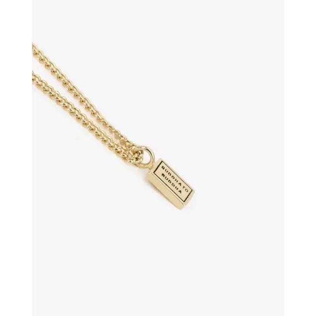 Buddha to Buddha Buddha to Buddha Collier 651GV 60 Essential Nacklace XS Zilver 925 met Geelgouden Plating 60cm