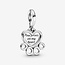 Pandora Pandora Bedel 799360C00 Zilver Hondenpoot en Hart
