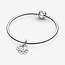 Pandora Pandora Bedel 799360C00 Zilver Hondenpoot en Hart