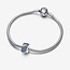Pandora Pandora Bedel 792552C01  Zilver met Veer in Blauw  Kristal