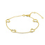 The House Of Blinckers THOB Armband 40.30420 4 Hartjes 14k Geelgoud 7.5 x 7.5mm 16-19cm