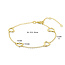 The House Of Blinckers THOB Armband 40.30420 4 Hartjes 14k Geelgoud 7.5 x 7.5mm 16-19cm