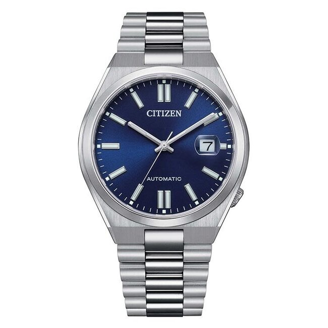Citizen Citizen Horloge NJ0150-81L Staal Automaat met Blauwe Wijzerplaat 40mm