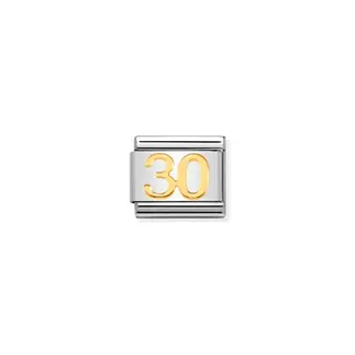 Nomination Nomination Schakel 030109-40 Composable Classic Staal met 18k Geelgouden 30