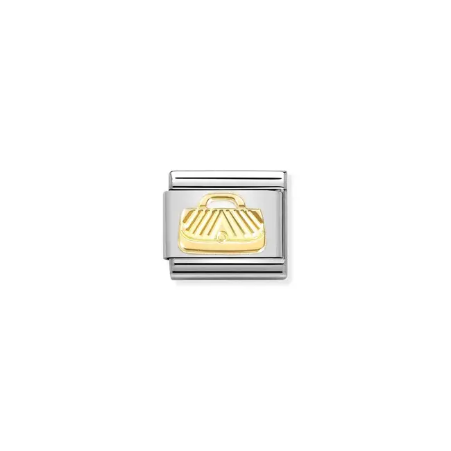 Nomination Nomination Schakel 030149-48 Composable Classic Staal met 18k Geelgouden tas