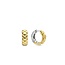 Ti Sento Milano Ti Sento Oorbellen 7911SY Zilver met Geelgouden Platingn en met Relief 14mm x 5mm
