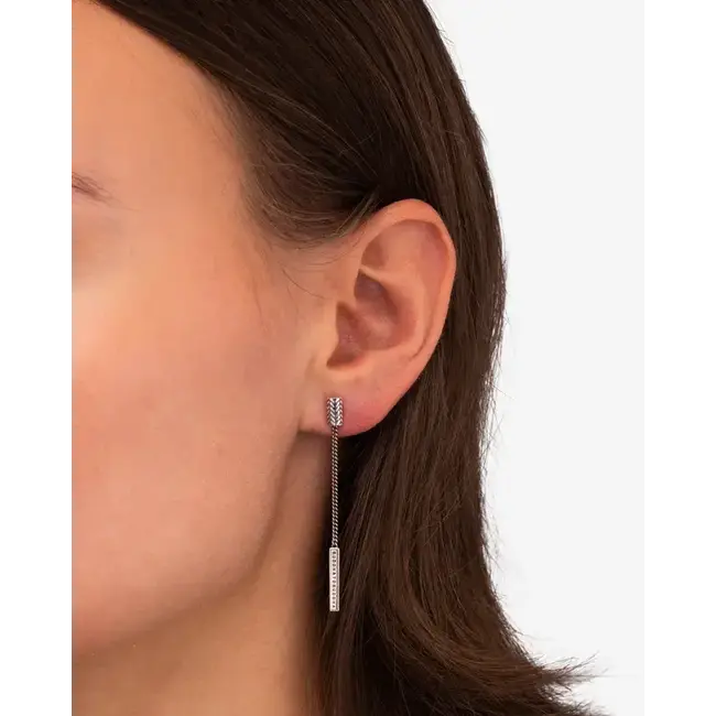 Buddha to Buddha Buddha to Buddha Oorbellen 414  Ellen Zilver Set van 2